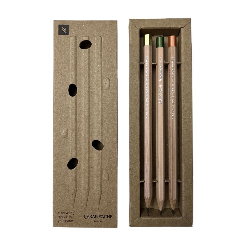 Set of 3 Nespresso Graphite Pencils by Caran D'Ache
