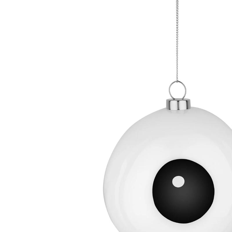 Carol Treebies - Set of 2 Hand-Painted Baubles - des. PlayLab for Alessi