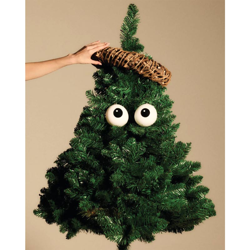 Carol Treebies - Set of 2 Hand-Painted Baubles - des. PlayLab for Alessi