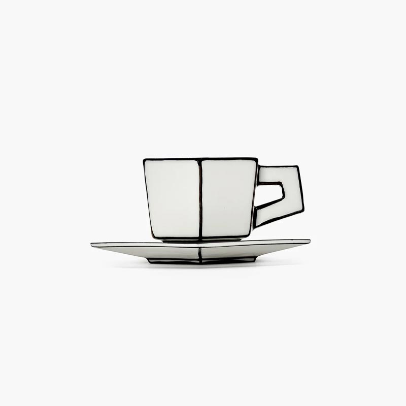 Carte Blanche Espresso Cup & Saucer, des. Annebet Philips for Serax
