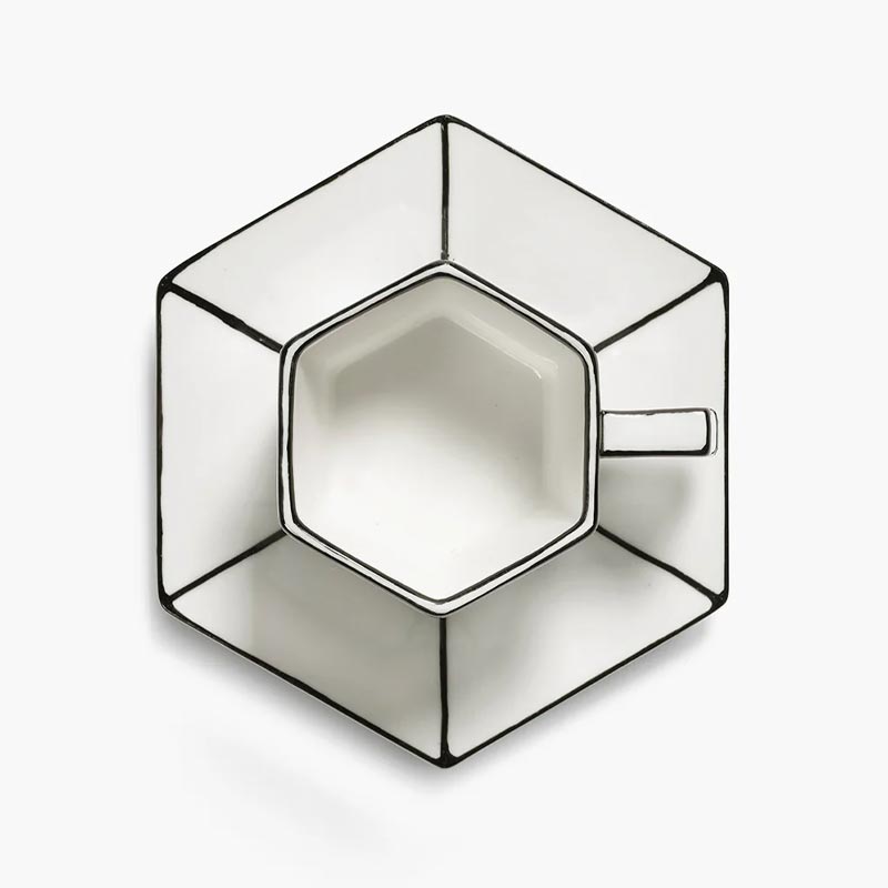 Carte Blanche Espresso Cup & Saucer, des. Annebet Philips for Serax