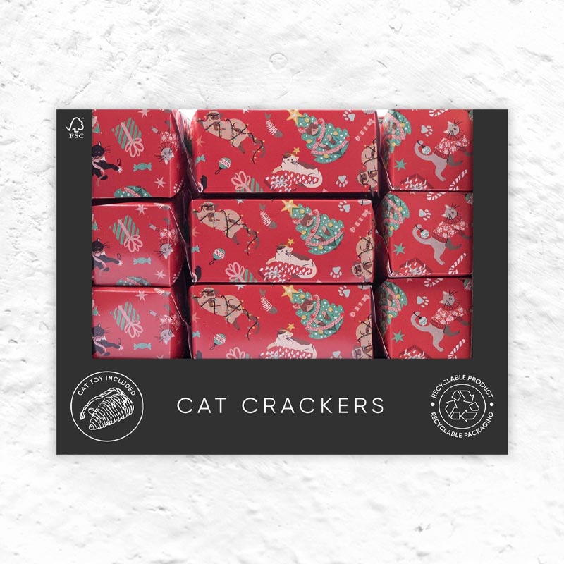 Cat Design Christmas Cracker by Heart & Soul Studio