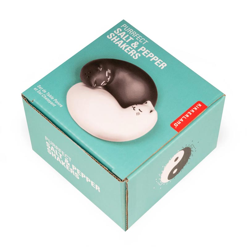'Purrfect' Salt & Pepper Shakers, des. Mone Misawa for Kikkerland