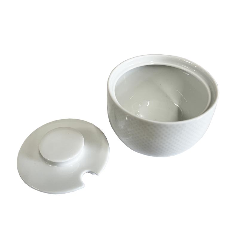 Century White Sugar Bowl - by Rosenthal