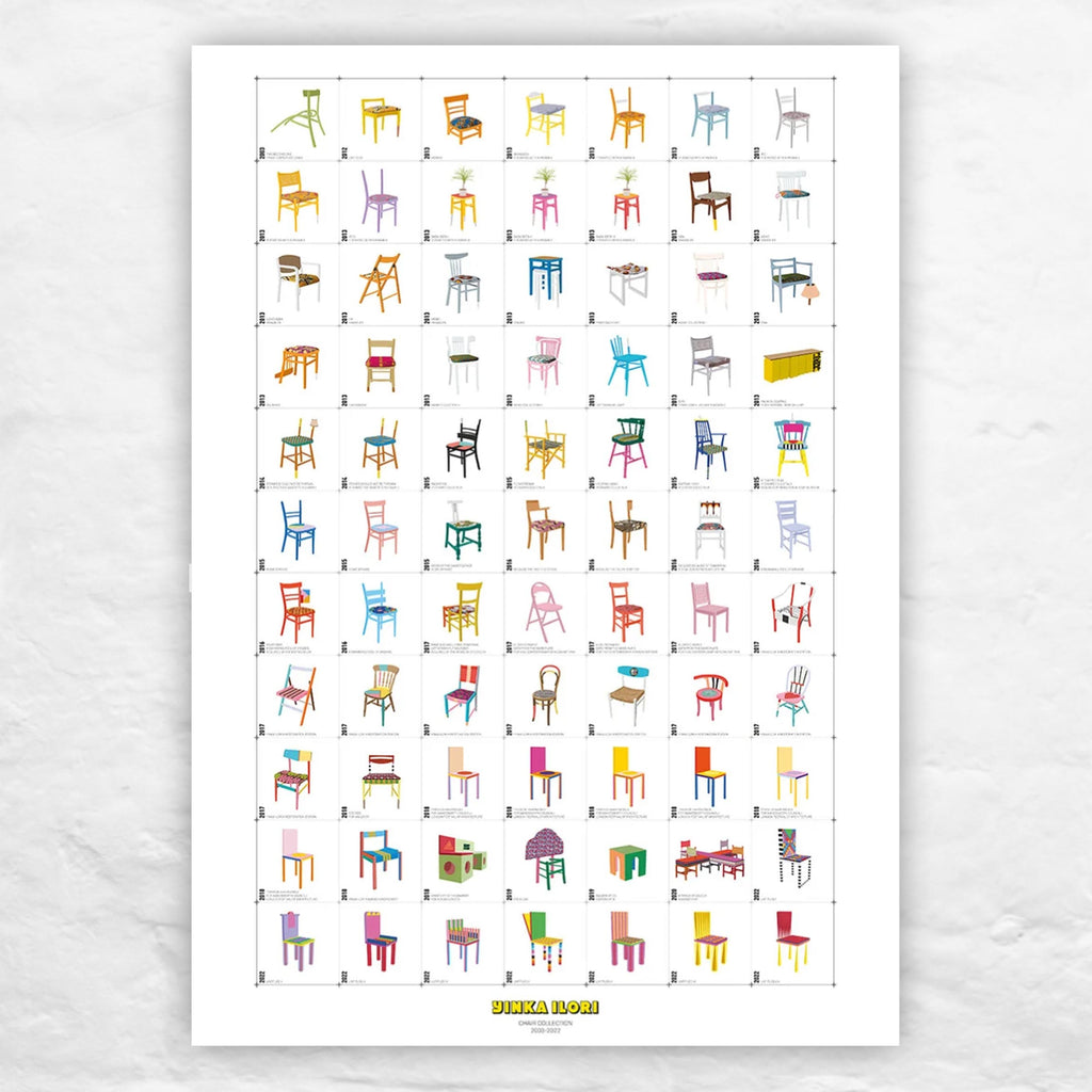 Chair Collection Poster by Yinka Ilori - limited edition of 200