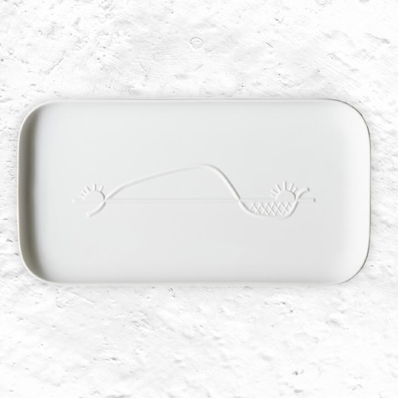 Collection Chandigarh - Rectangular Tray - des. Le Corbusier, Cassina in collaborazione con Ginori 1735, 2020