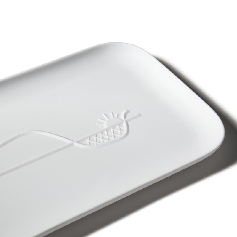 Collection Chandigarh - Rectangular Tray - des. Le Corbusier, Cassina in collaborazione con Ginori 1735, 2020