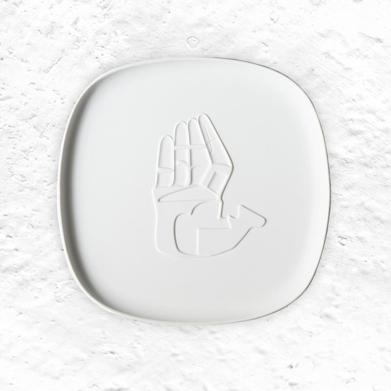 Collection Chandigarh - Square Tray - des. Le Corbusier Cassina in collaborazione con Ginori 1735, 2020