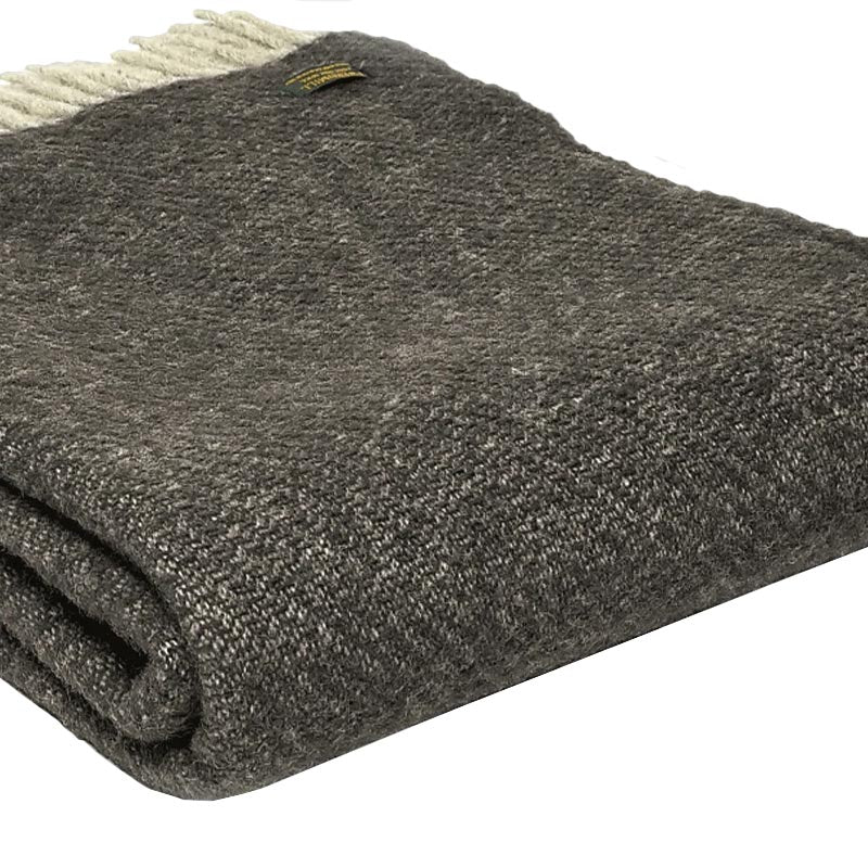 Charcoal Throw - Pure New Wool