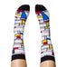 Feet Mondrian Artist Socks