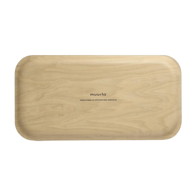 Checks & Stripes Rectangular Tray - Brown - by Side by Side
