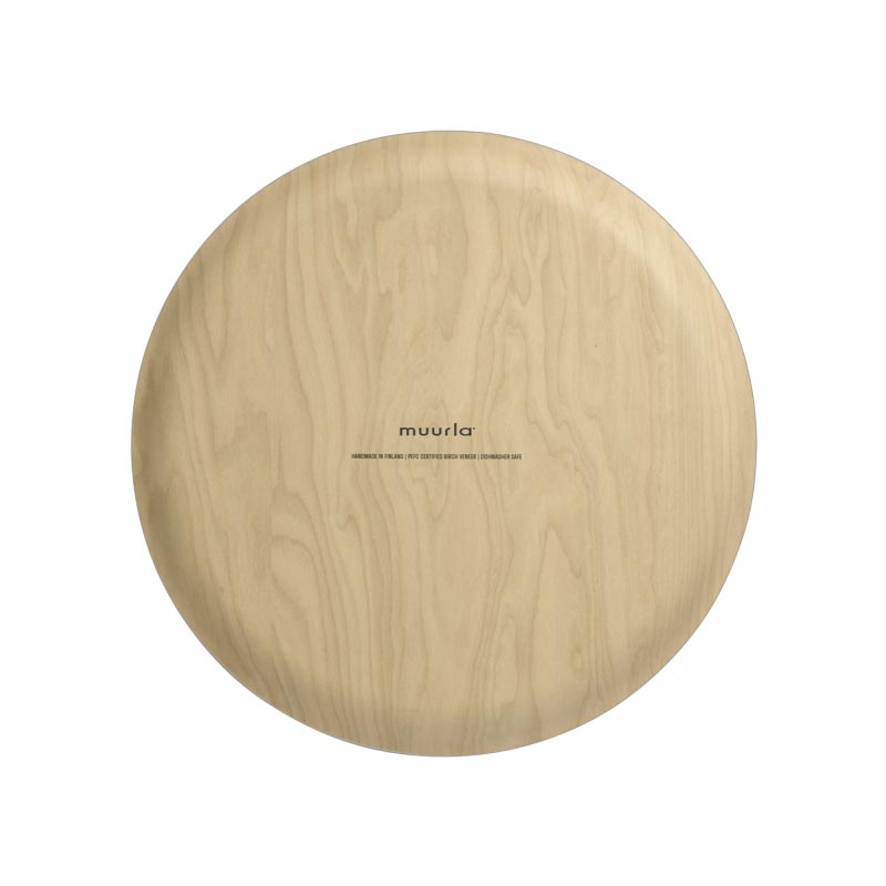 Checks & stripes Round Tray - Olive - by Muurla