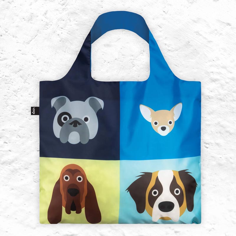LOQI Foldaway Shopping Bag - Stephen Cheetham - Dogs