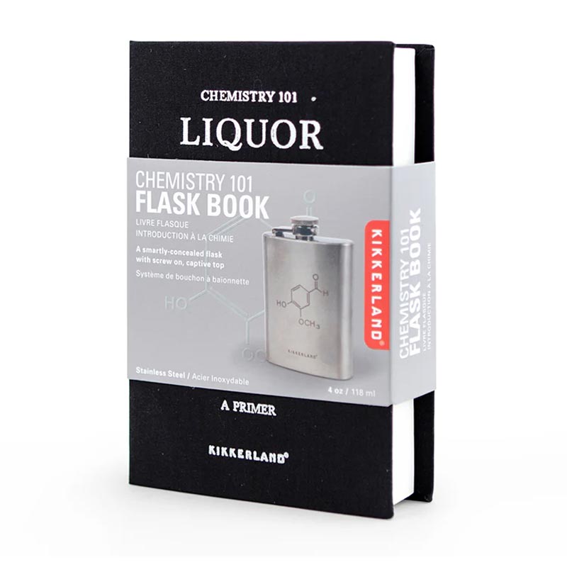 Chemistry 101 Flask Book, by Kikkerland