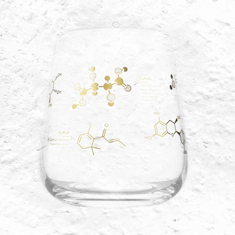 Chemistry of Wine, Stemless Wine Glass by Cognitive Surplus