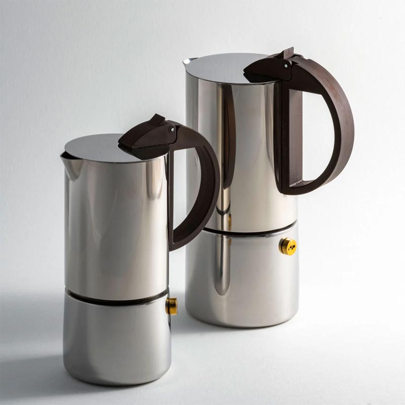 Chicca 3/6 Cup Espresso Maker - Stainless Steel - by Gnali & Zani