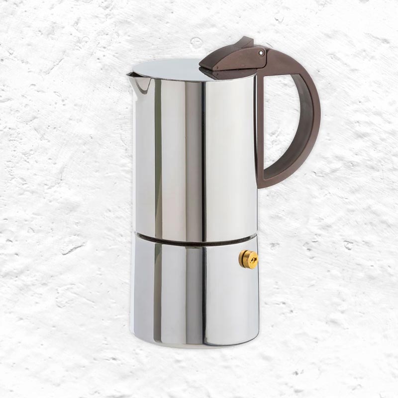 Chicca 3/6 Cup Espresso Maker - Stainless Steel - by Gnali & Zani