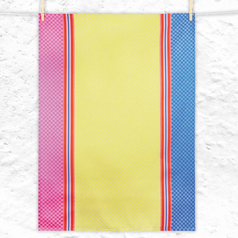 Chive Sorbet (Ciboulette sorbet) Tea Towel, by Tissage Moutet