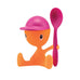 Cico Egg Cup with Salt Castor - Pink - des. Stefano Giovannoni for Alessi