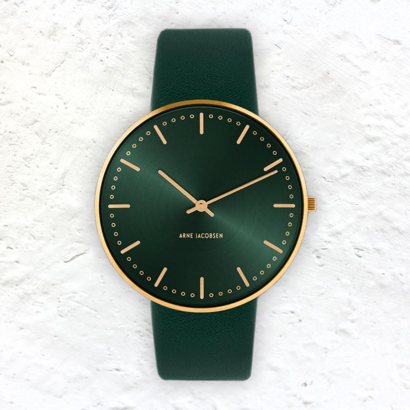 City Hall watch des. Arne Jacobsen - 40mm - Evergreen