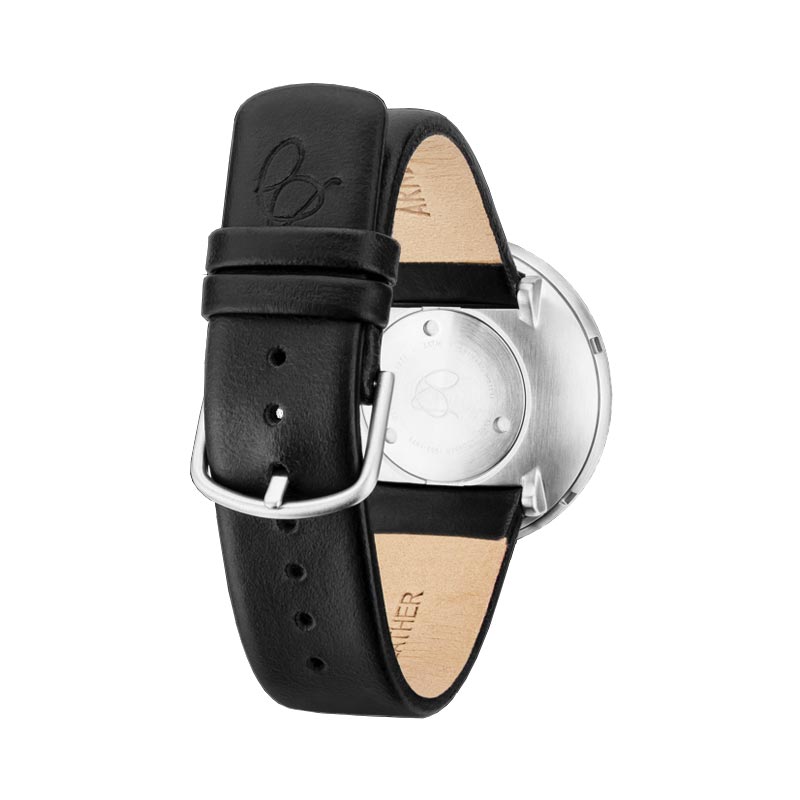 City Hall watch des. Arne Jacobsen - 40mm diameter, white dial, black strap