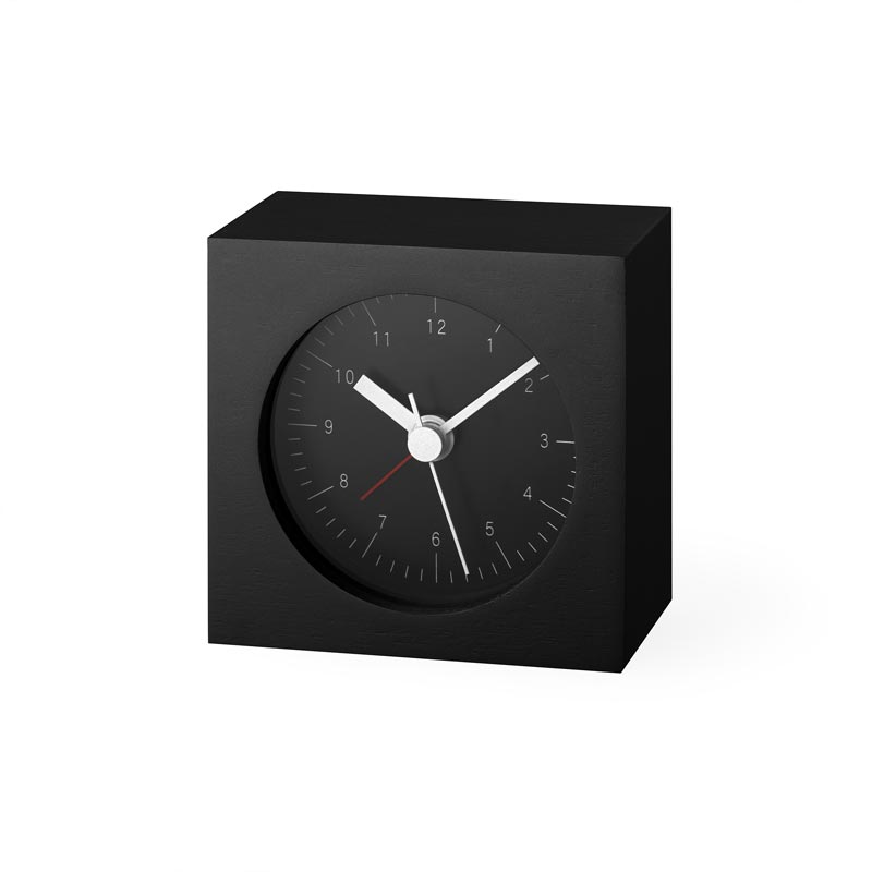 Lemnos City Pop Alarm Clock - Black - des. Yota Kakuda