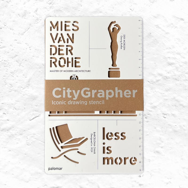 CityGrapher Stencil, Mies Van Der Rohe Barcelona Chair