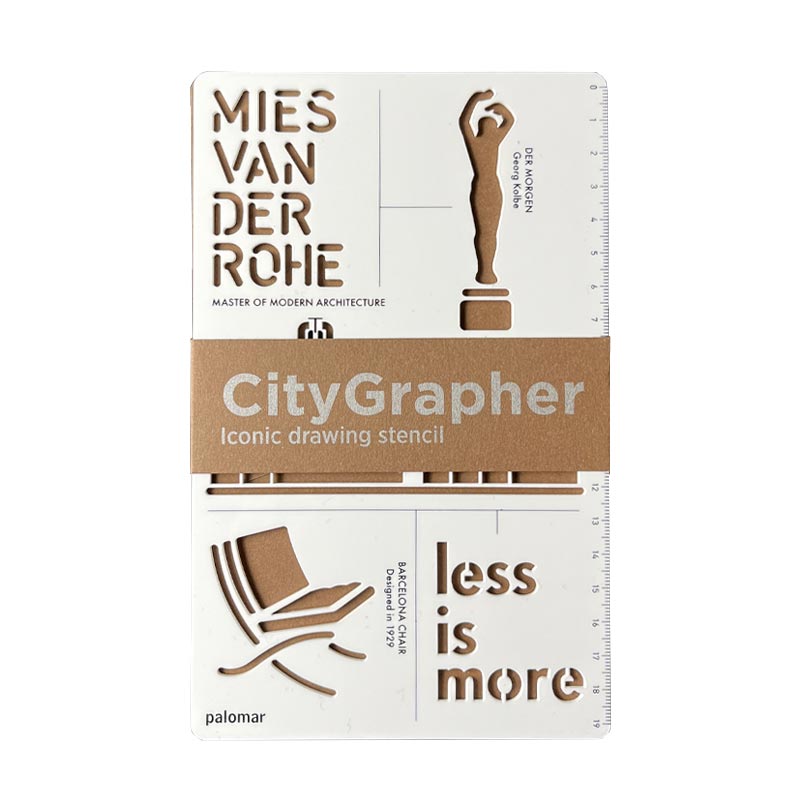 CityGrapher Stencil, Mies Van Der Rohe Barcelona Chair