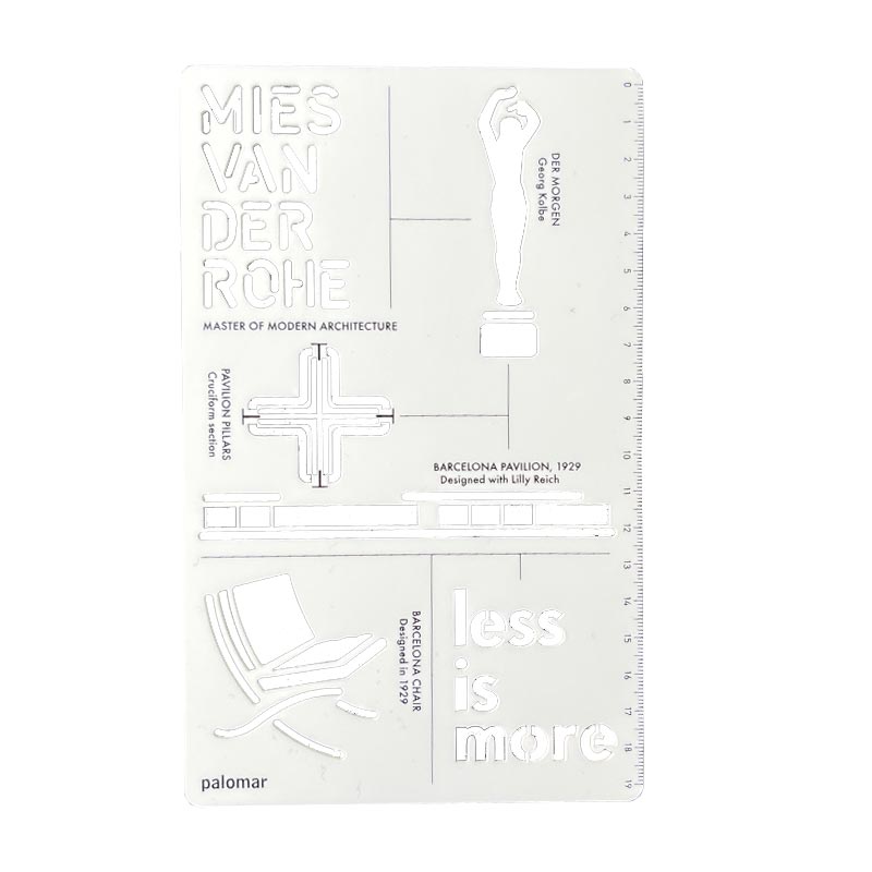 CityGrapher Stencil, Mies Van Der Rohe Barcelona Chair