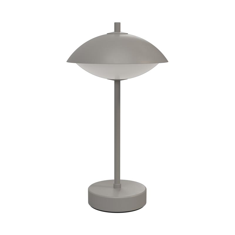 Clam Portable Lamp - Nine Grey - des. Ahm & Lund, by Fritz Hansen
