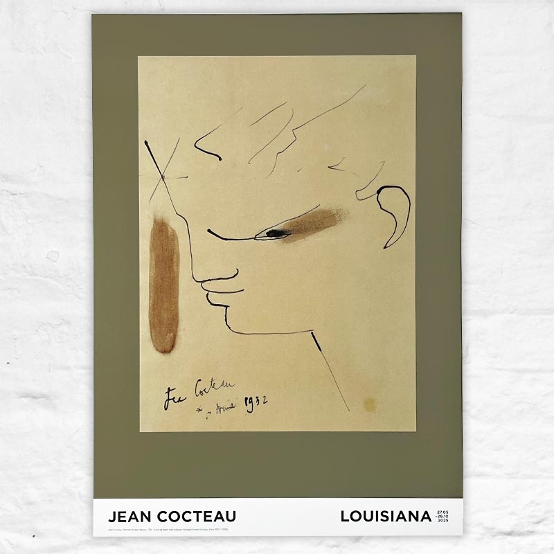Portrait of Jean Marais poster by Jean Cocteau