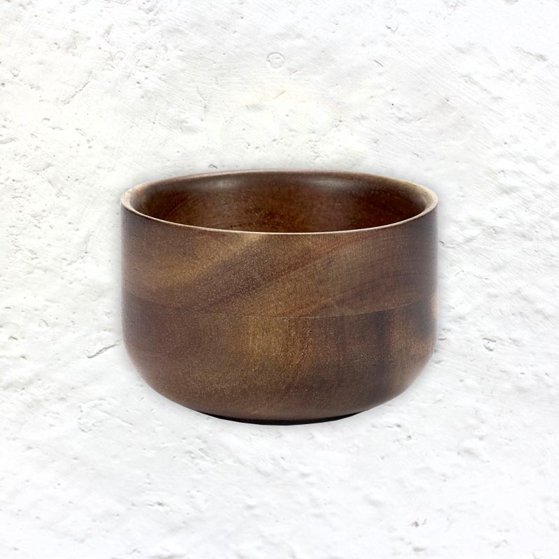 Collage acacia wood tea bowl, 8cm - des. Utlise.objects for Serax