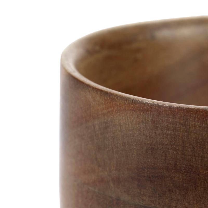 Collage acacia wood tea bowl, 8cm - des. Utlise.objects for Serax