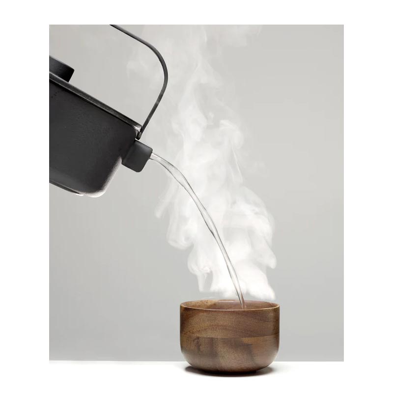 Collage acacia wood tea bowl, 8cm - des. Utlise.objects for Serax