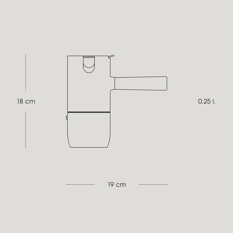 Collar Espresso Maker - 0.25L - des. Debiasi & Sandri for Stelton