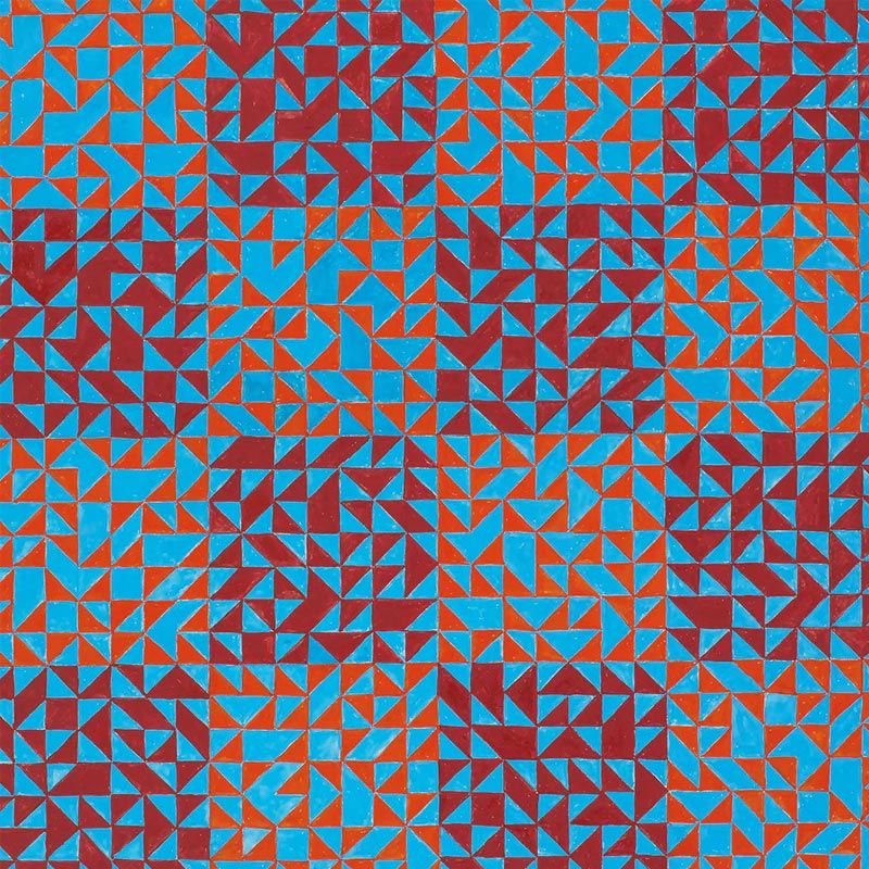 Colour Study (Blue and Reds) poster by Anni Albers