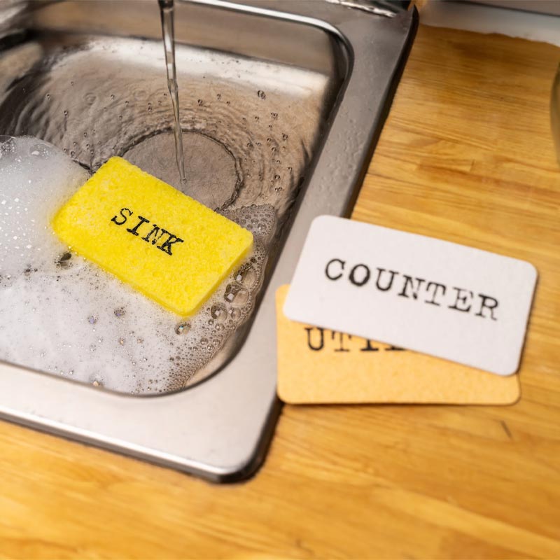 Counter Intelligence Pop-up Sponges, des. Barbara Isenberg for Kikkerland