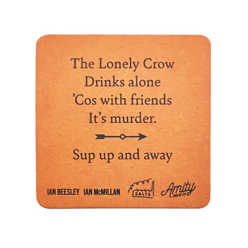 Sup Up & Away Chapbook and Beer Mat bundle by Ian Beesley and Ian McMillan - exclusive