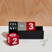 Cubes Perpetual Calendar by MoMA - Black & Red