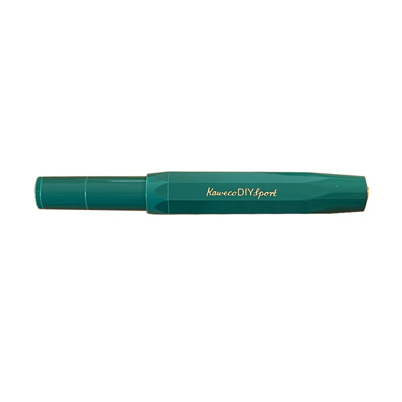 Kaweco Classic Sport Emerald Fountain Pen with Gold-Plated Steel Nib and Iridium Tip