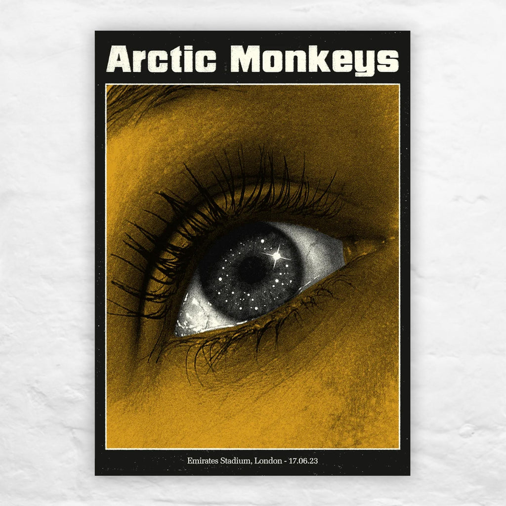 Arctic Monkeys, London 17/06/23 poster by Tommy Davidson-Hawley - hand pulled 3-colour screenprint, signed artist's edition