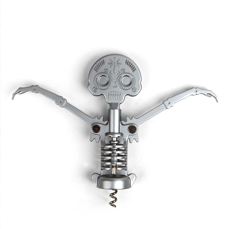 Day of the Dead Corkscrew, des. Ariel Rojo and Stephanie Suárez for Kikkerland