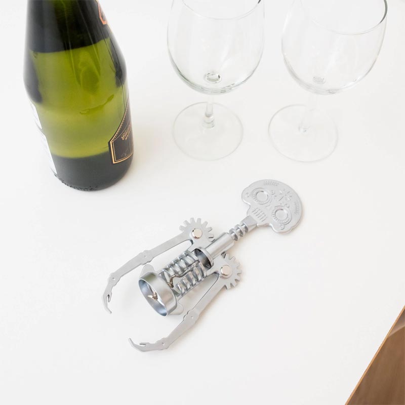 Day of the Dead Corkscrew, des. Ariel Rojo and Stephanie Suárez for Kikkerland