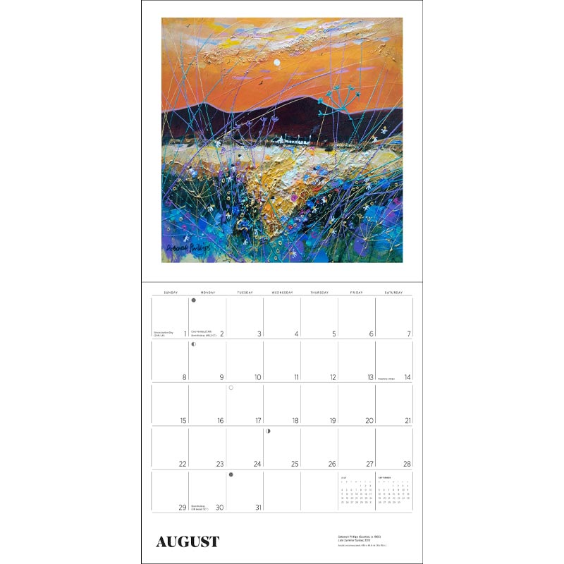Scotland: The Art of Deborah Phillips Wall Calendar 2027
