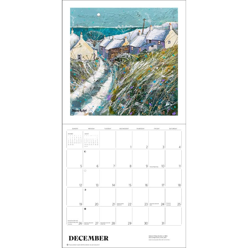 Scotland: The Art of Deborah Phillips Wall Calendar 2027
