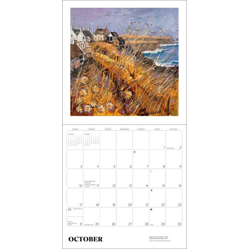 Scotland: The Art of Deborah Phillips Wall Calendar 2027