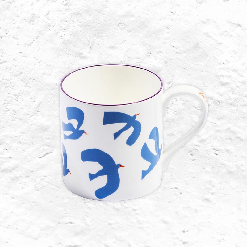Des Oiseax Mug, des. Max Machen for Richard Brendon x Print Club London