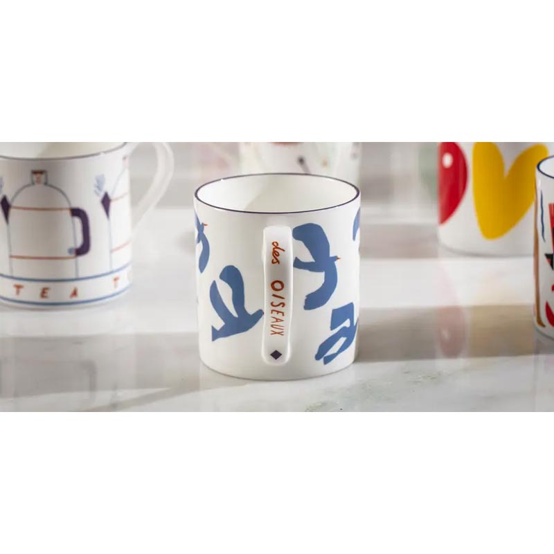 Des Oiseax Mug, des. Max Machen for Richard Brendon x Print Club London