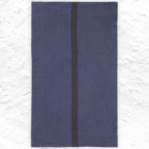Doudou 100% Linen Tea Towel - Indigo - by Charvet Editions