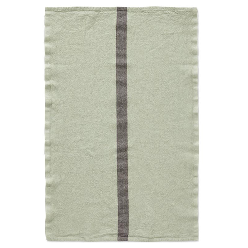 Doudou 100% Linen Tea Towel - Pistachio - by Charvet Editions